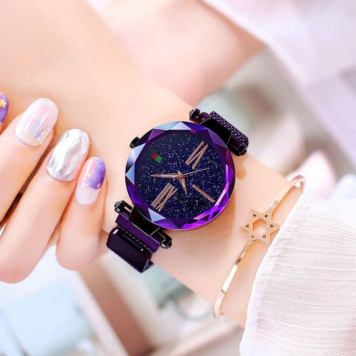 Luxury Galaxy watch Starry Magnetic Female watch- Elegance, written in starlight.