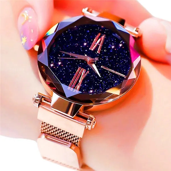 Luxury Galaxy watch Starry Magnetic Female watch- Elegance, written in starlight.