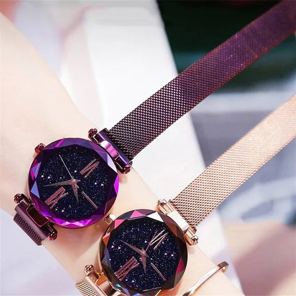 Luxury Galaxy watch Starry Magnetic Female watch- Elegance, written in starlight.