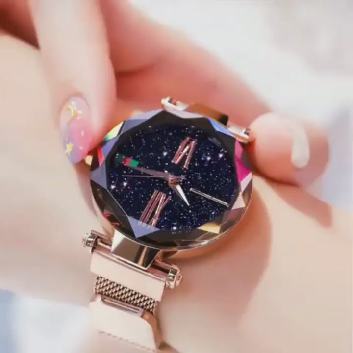 Luxury Galaxy watch Starry Magnetic Female watch- Elegance, written in starlight.